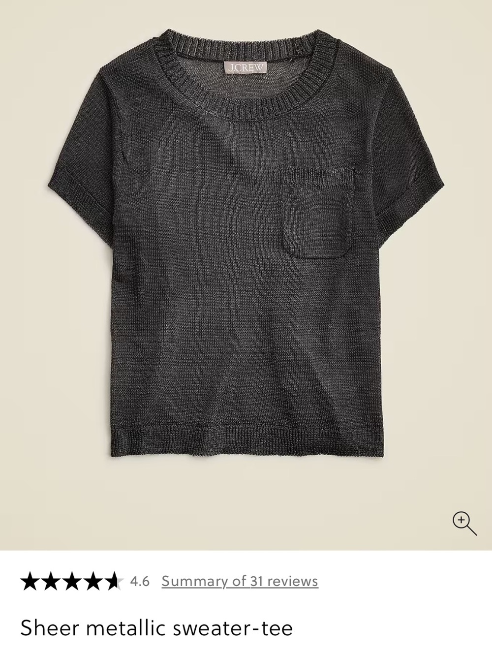 J. Crew Sheer Sweater Tee